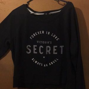 Black Victoria’s Secret crew neck sweatshirt